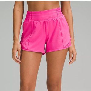 Lululemon Hotty Hot High-Rise Lined Short 4" inches - Size 8 - Sonic Pink